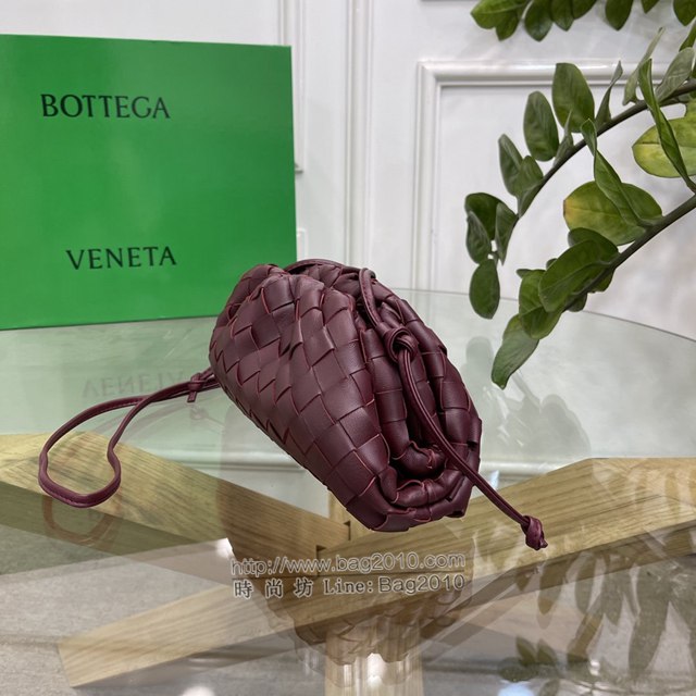 Bottega veneta高端女包 98061 寶緹嘉升級版小號編織雲朵包 BV經典款純手工編織羔羊皮女包  gxz1171